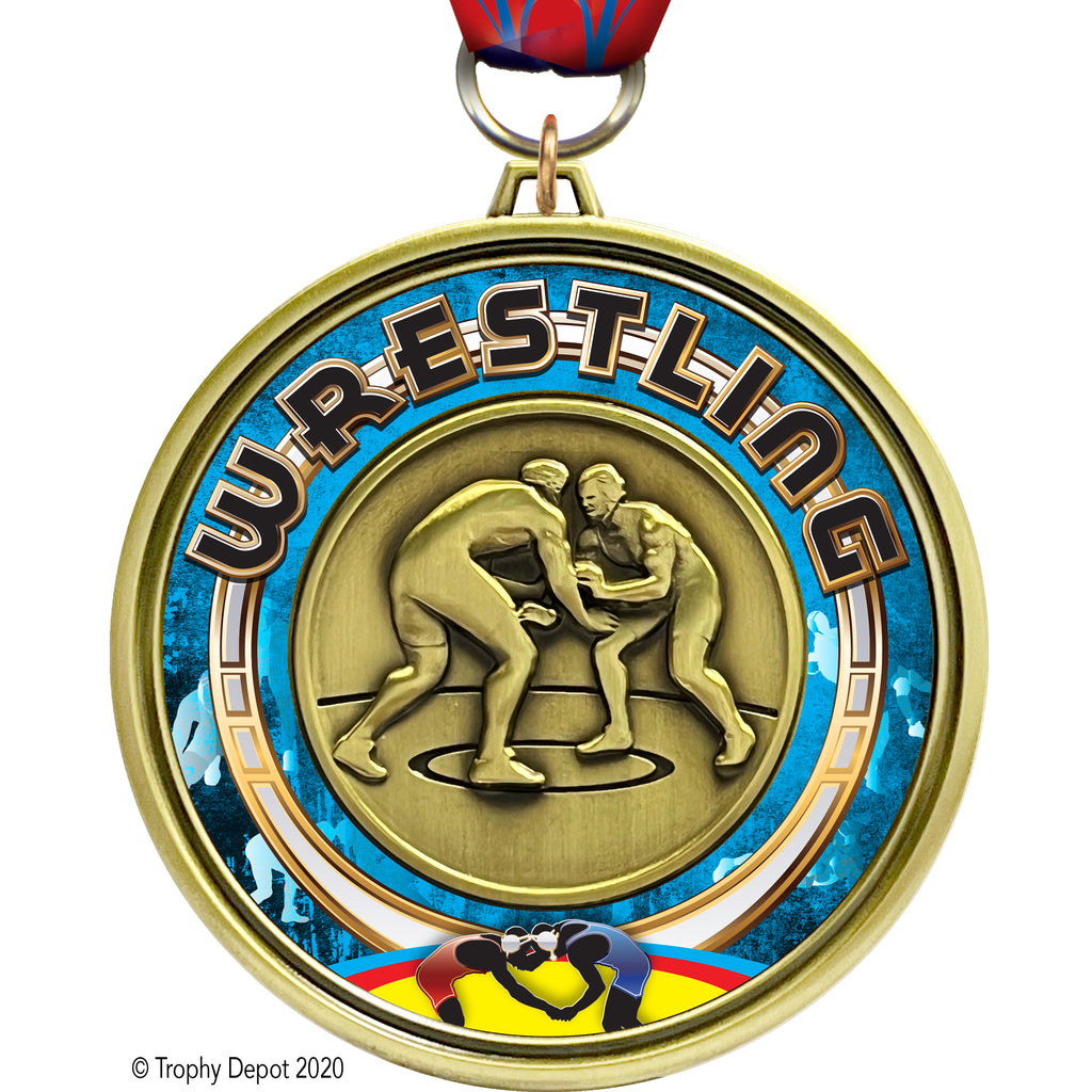 3"  Eclipse Insert Medal - Wrestling - TD Exclusive! [MEL1-WS]