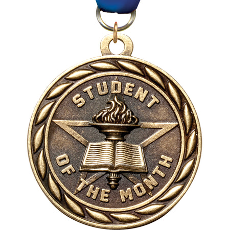 2" Student of The Month Scholastic Medal- Gold [MM3KN2-SOTM]