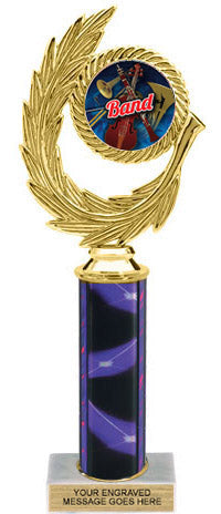 Feather Color Insert Trophy w/ Column [Ti12-M60]