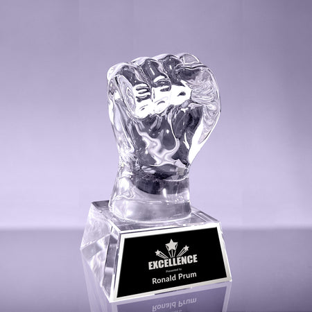 Optical Crystal Fist of Power Award [CRYFIST-6]