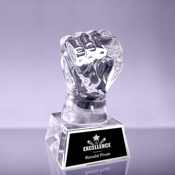 Fist of Power Crystal Award 5.75