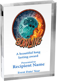 Bowling Vibrix Acrylic Award [ACB57V-BW]
