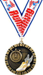 Track 3D Rubber Graphic Medal [MRFC2-TK]