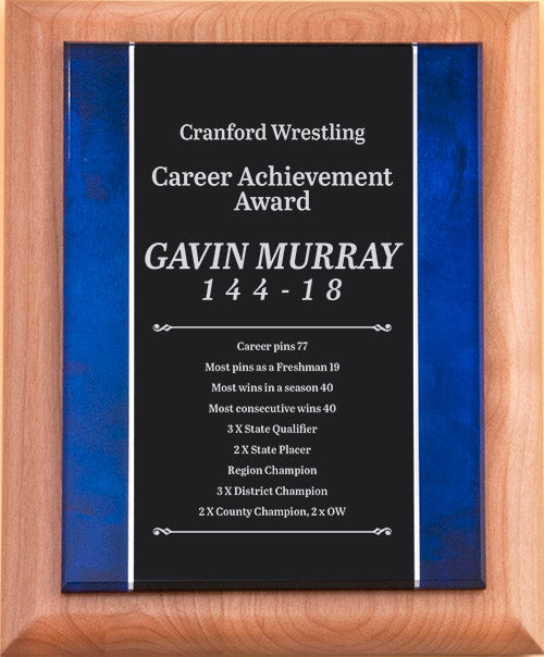 Blue Premium Series Plaque [PTPSB-9]