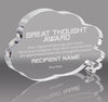 Thought Bubble Acrylic Award- 6x4 [ATHB-64-Q]