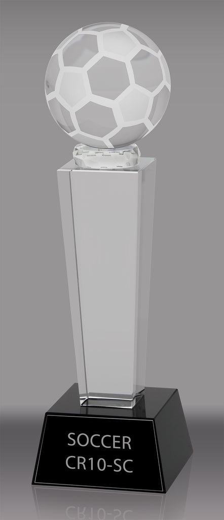 Crystal Soccer Award- 10 inch [CR10-SC-X]