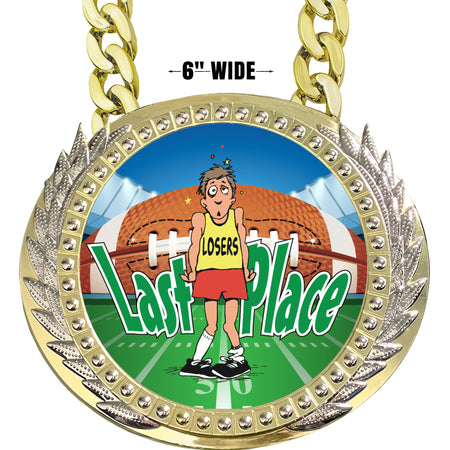 Football 6 inch Presidential Metal Champ Chain [CCSPR-FB]