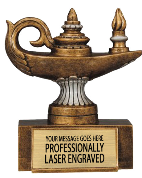 Lamp of Knowledge Resin Trophy [RM14-42]