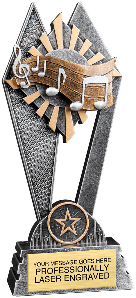 Music Sun Ray Trophy - 8 inch [RJSR-8-MC]