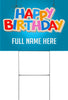 Birthday Yard Sign - 24 x 18 inch [YS2418-BDAY-STRN]