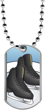 Ice Skating Dog Tags [DTLAM2-ICESKT]