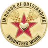 Outstanding Volunteer Enameled Round Pin [PCM-EMP-568]