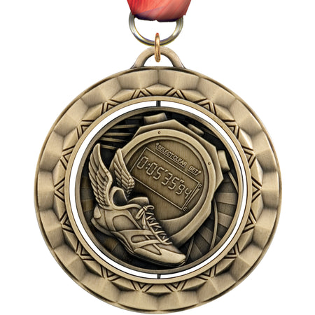 2 5/16" Track Spinning Medal [MSPN-TK]