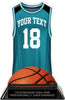 Basketball Jersey Colorix-T Acrylic Trophy- Teal [TACR7-JSY-BK-TEAL-Q]
