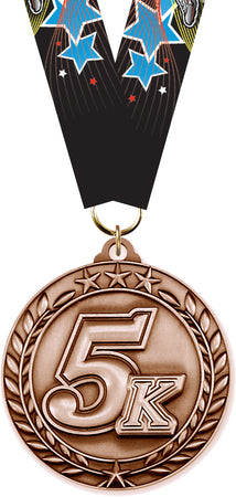 5K Dimensional Medal- Bronze [MSW2-5K-B]