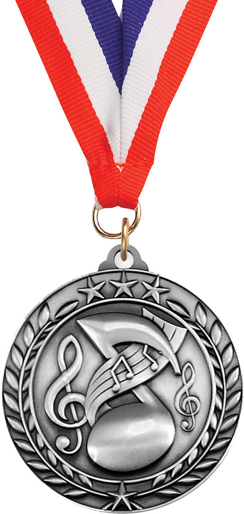 Music Dimensional Medal- Silver [MSW2-MC-S]