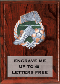6"x8" Soccer Millennium Plaque [PMC68-SC]