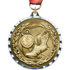 2.75 inch Track Diecast Medal with Diamond Cut Border [MM275DC-TK]