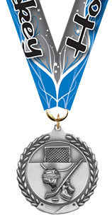 Hockey Medal- Silver [M201-HK-S]