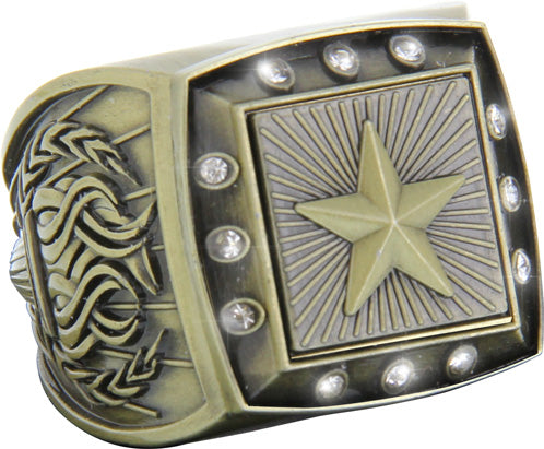 Championship Ring with Activity Insert- Star Gold [RGSJ-G-12ST-STR]