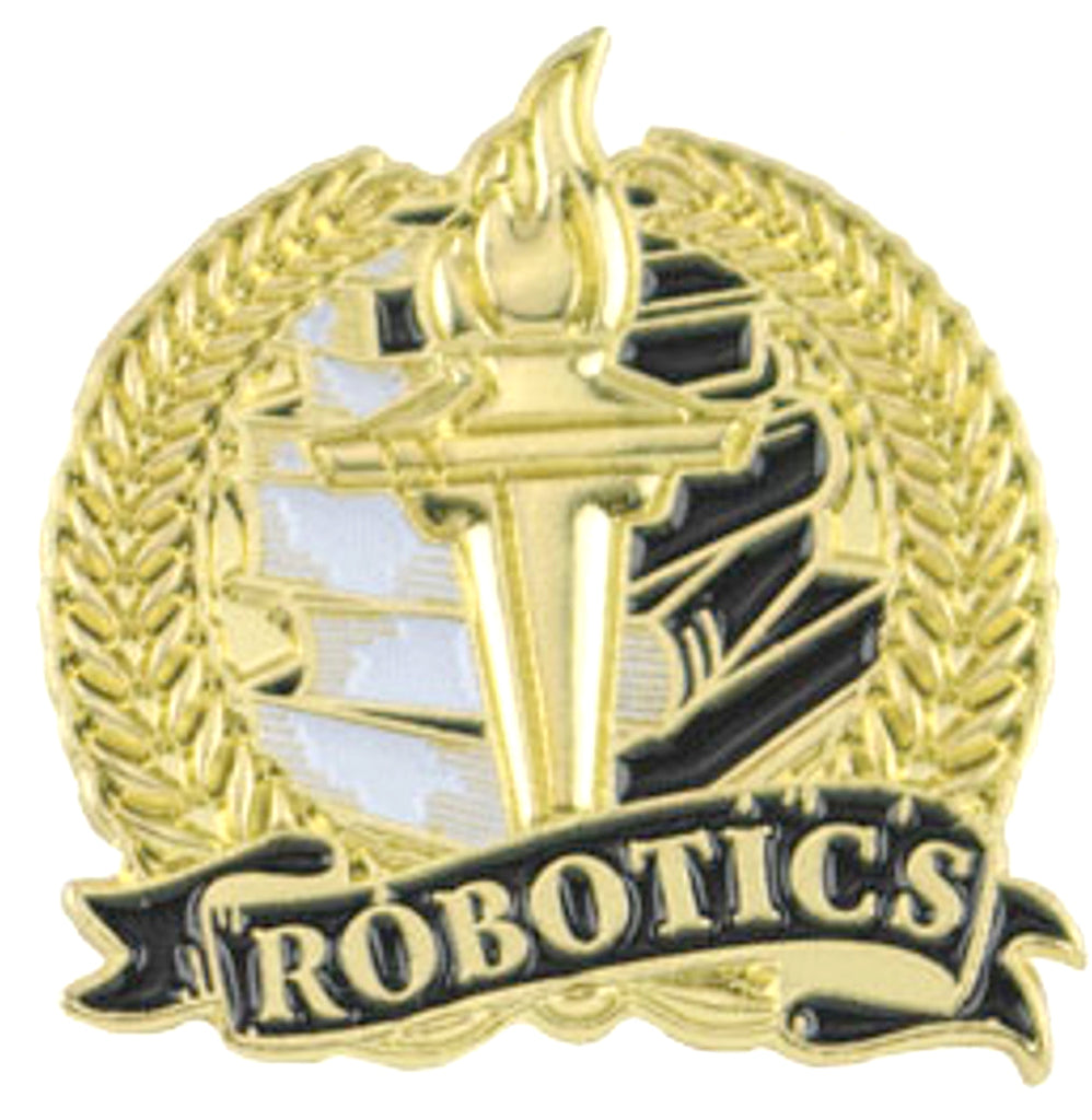 Robotics Academic Lapel Torch Pin [LPST107]