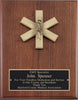 American Tribute Walnut Plaque- Star of Life [PMAT102E]