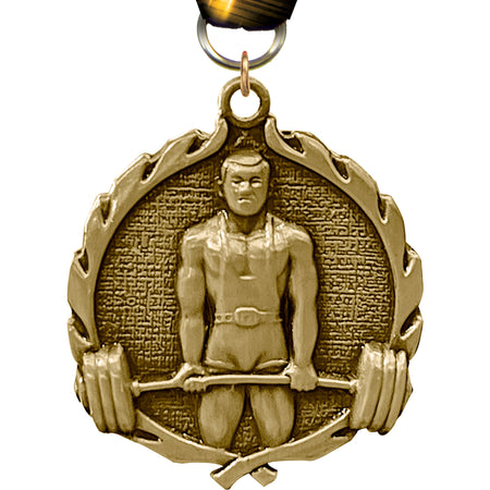1.75 inch Weightlifting Wreath Medal [MP18-WL]