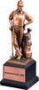 Golf with Bag Bronze Resin - Male [RGM054]