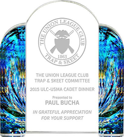 Acrylic Blue Wave Tower [A98CT-BLU]