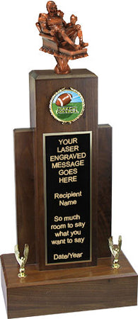 Fantasy Football Resin Empire Walnut Trophy [TREWAL21-FFB]