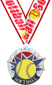 Softball USA Sport Medal- Silver [M2USA-SB-S]
