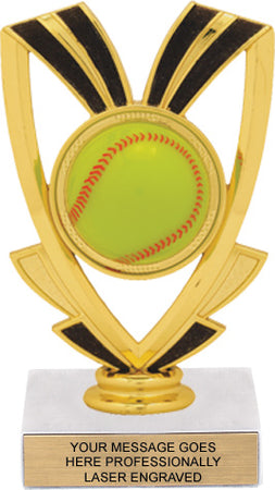 Softball Victory Ribbon Trophy [TJRIB6-SB]