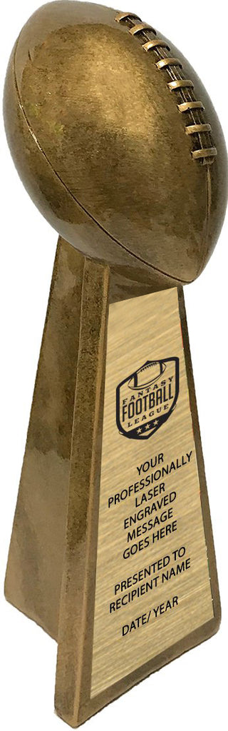 Antique Gold Football Resin Award - 10.25 inch [RFTB-101]