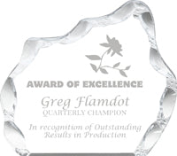 Clear Acrylic Iceberg Award - 5 x 6 inch [AIB6C]