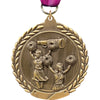 2.75 in Cheer Wreath Framed Medal [M311-CH]