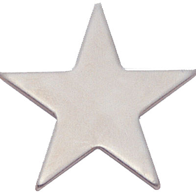 Silver Finish Flat Star Pin [PCM-STR-298S]
