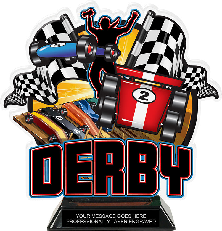 Derby Colorix-T Acrylic Trophy- 8.25 inch [TACR8-PNWD-Q]