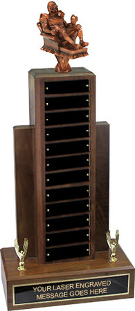 Fantasy Football Resin Empire Walnut Perpetual Trophy [TREWALPP21-FFB]