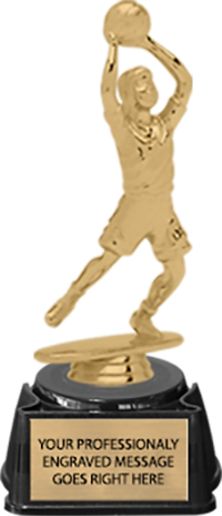 Basketball Junior on Black Base - Female [TRBAS-JBKF]