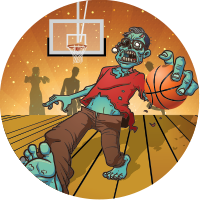 Basketball Zombie Basketball Insert [TD-3660]