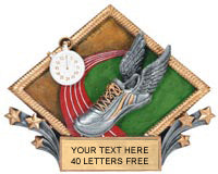 Track Color Diamond Resin Trophy [RCD75-TK]