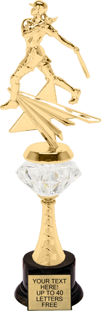 Softball Rising Star Diamond Riser Trophy [TRDDRSS-13-SB]