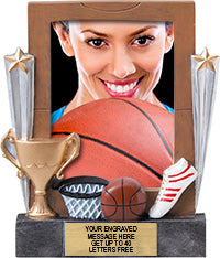 Basketball Painted Resin Photo Frame [RPHM7-BK]