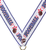 7/8 x 30 in. Football Star Neck Ribbon [NKRB-1052]