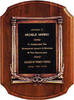 American Walnut Plaque with Antique Bronze Casting 11'x15