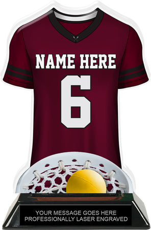 Lacrosse Male Jersey Colorix-T Acrylic Trophy- Maroon [TACR7-JSY-LC-MRN-M-Q]