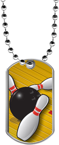 Bowling Dog Tags [DTLAM2-BW]