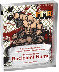 Mixed Martial Arts Vibrix Acrylic Award [A34BV-MMA]