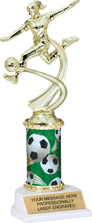 Soccer Motion Sport Trophy- Female 10 inch [TMPATR-SCF-10]