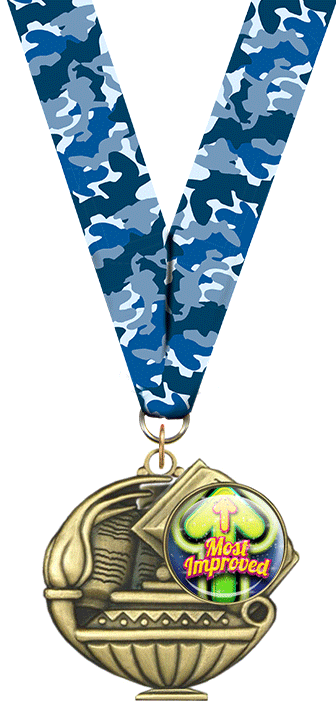 2" Most Improved Insert Academic Medal [MAP2-i-MI]